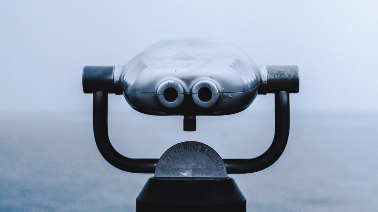 Pier binoculars looking out over waterfront